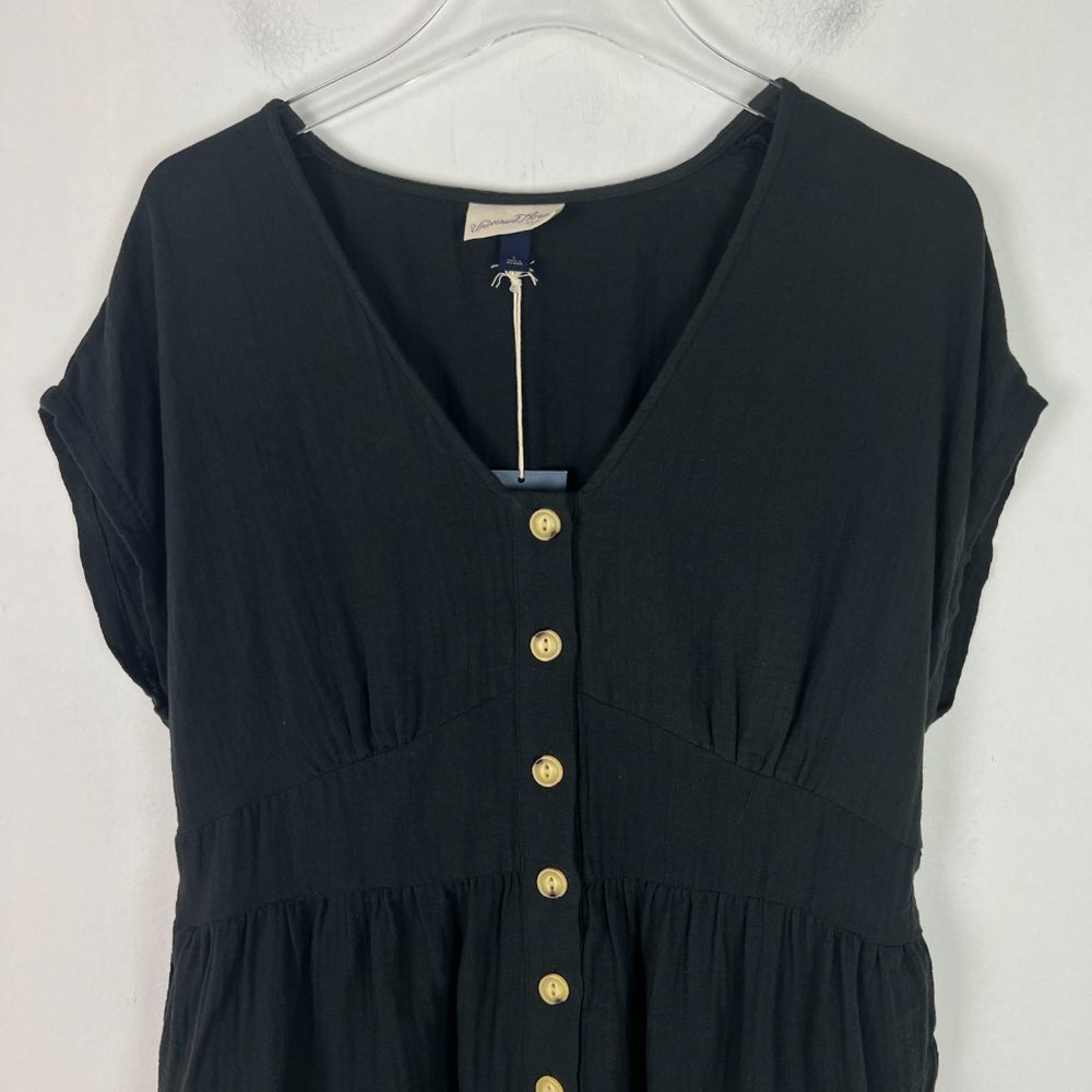 Universal Thread Navy Button-Front Romper - Picture 3 of 12